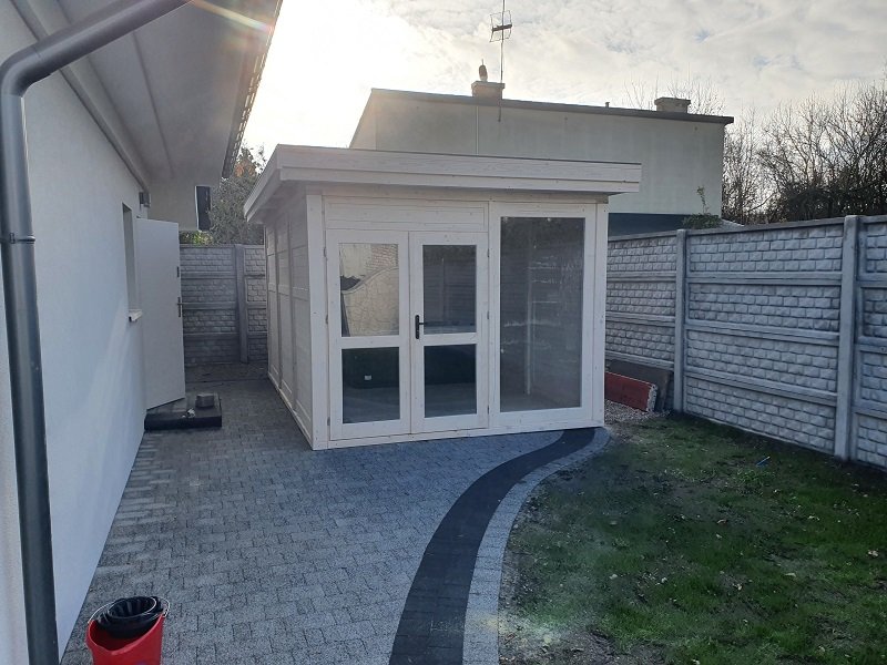 Domek narzędziowy według indywidualnego projektu - realizacja 1. Domek narzędziowy według indywidualnego projektu - realizacja 1.