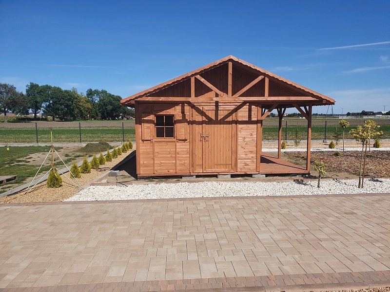 Domek narzędziowy według indywidualnego projektu - realizacja 2. Domek narzędziowy według indywidualnego projektu - realizacja 2.