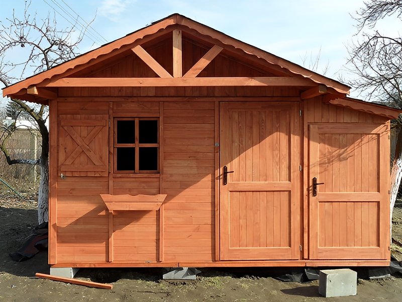 Domek narzędziowy z pomieszczeniem gospodarczym