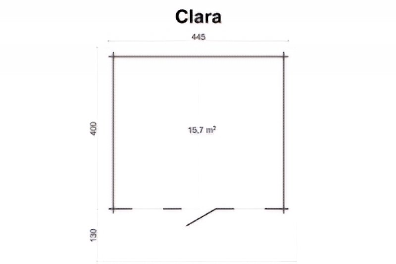 Domek z bali - Clara