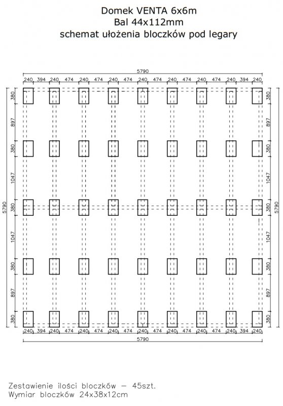 Domek z bali - Venta 6x6