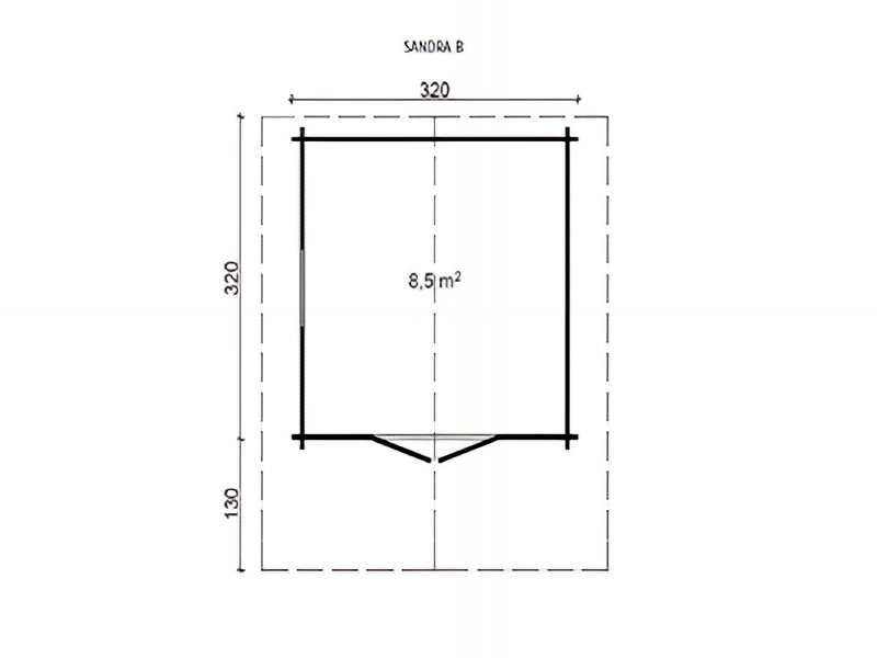 Domek z bali - Sandra B