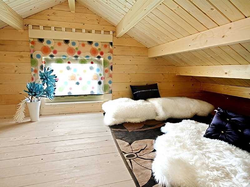 Domek letniskowy z bali z antresolą - Sara