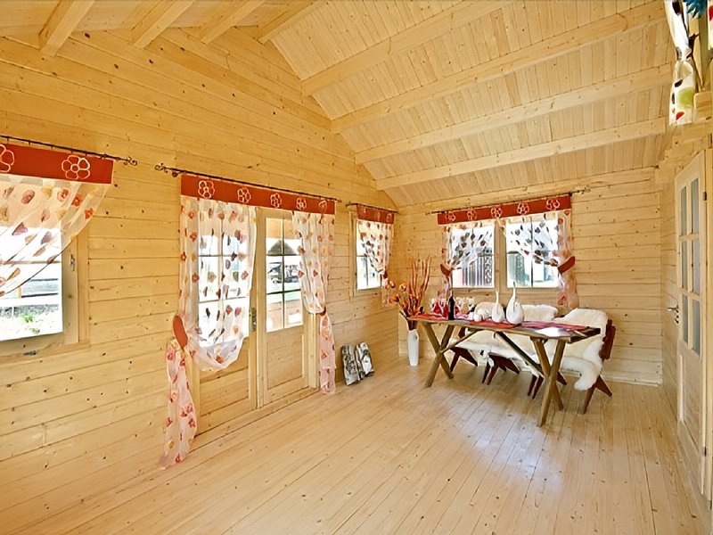 Domek letniskowy z bali z antresolą - Sara