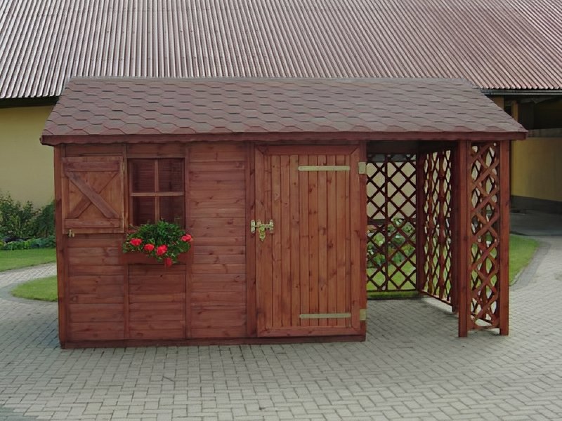 drewutnia Mroczek dach dwuspadowy drewutnia Mroczek dach dwuspadowy