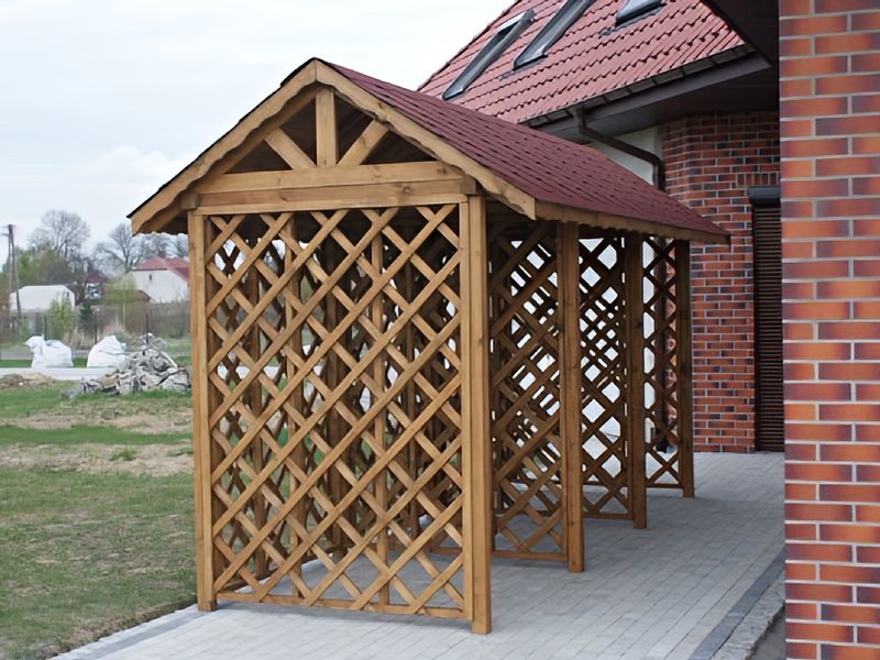 Drewutnia Zosia dach dwuspadowy 1,5x4,5 Drewutnia Zosia dach dwuspadowy 1,5x4,5