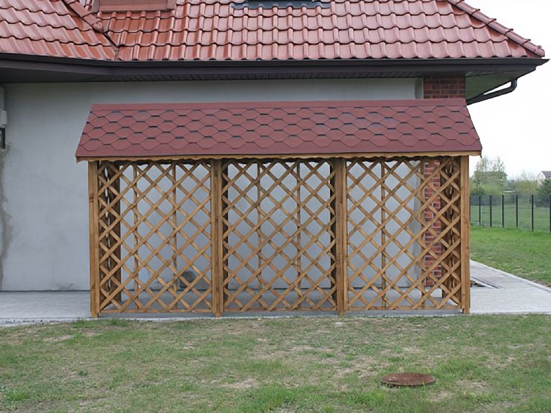 Drewutnia Zosia dach dwuspadowy 1,5x4,5 Drewutnia Zosia dach dwuspadowy 1,5x4,5