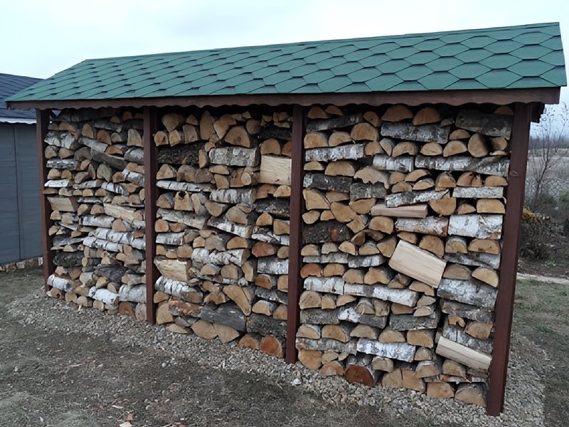 Drewutnia Zosia dach dwuspadowy 1,5x4,5 Drewutnia Zosia dach dwuspadowy 1,5x4,5