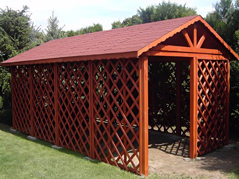 Drewutnia Zosia dach dwuspadowy 3x6 Drewutnia Zosia dach dwuspadowy 3x6