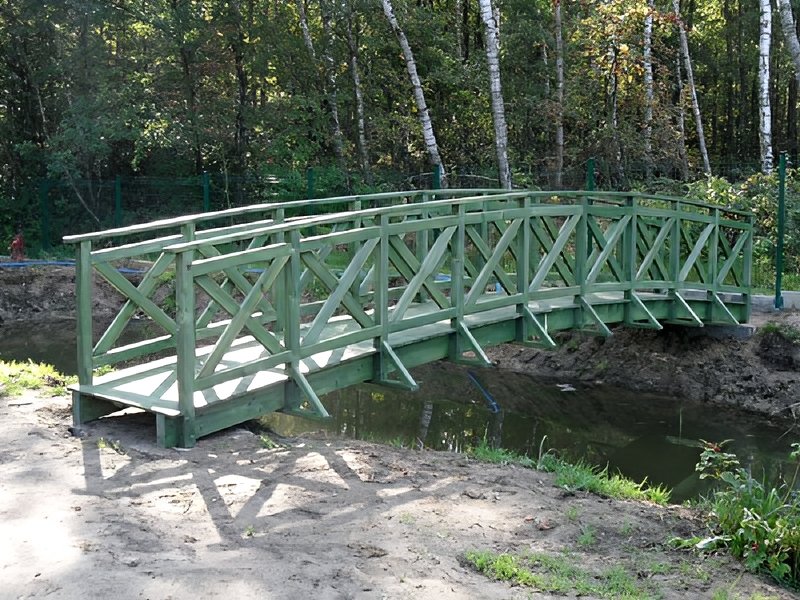 Mostek ogrodowy drewniany Mostek ogrodowy drewniany