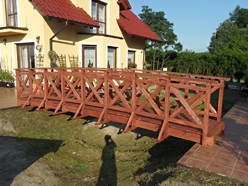 Mostek ogrodowy drewniany Mostek ogrodowy drewniany