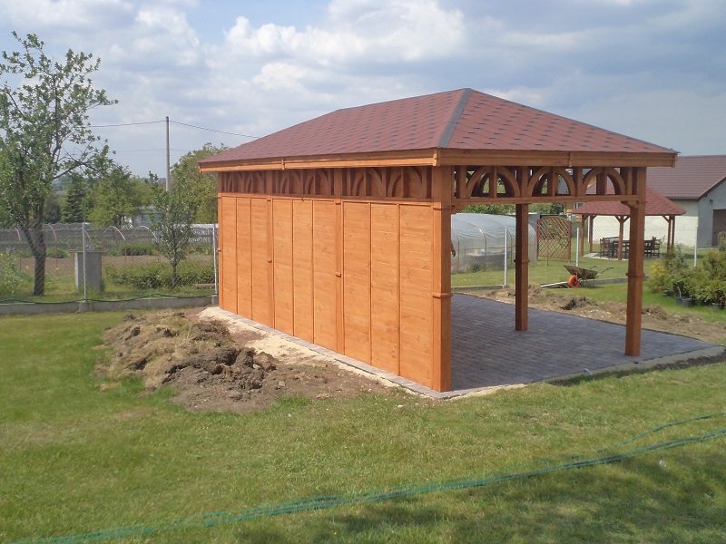 Wiata według indywidualnego projektu - realizacja 1.