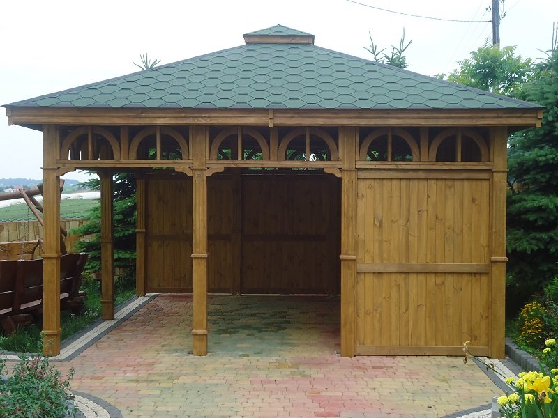 Wiata według indywidualnego projektu - realizacja 2.