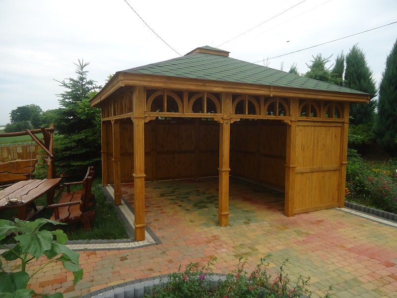 Wiata według indywidualnego projektu - realizacja 2.