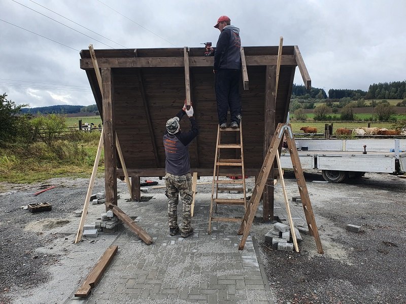 Wiata według indywidualnego projektu - realizacja 6.