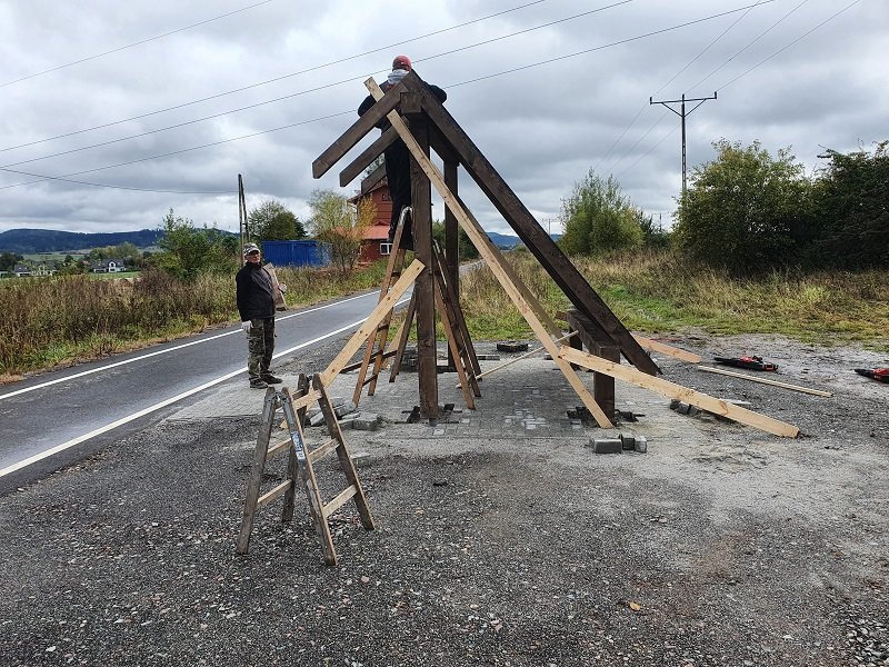 Wiata według indywidualnego projektu - realizacja 6.