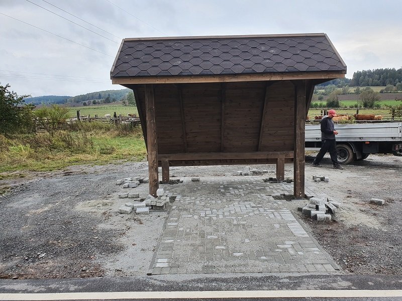 Wiata według indywidualnego projektu - realizacja 6.